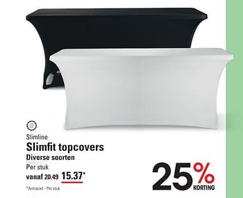 Promotions Slimfit topcovers - Slim Line - Valide de 04/04/2024 à 22/04/2024 chez Sligro