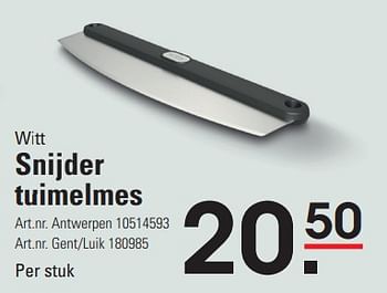 Promotions Snijder tuimelmes - Witt - Valide de 04/04/2024 à 22/04/2024 chez Sligro