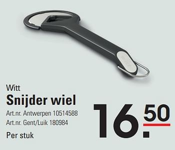 Promotions Snijder wiel - Witt - Valide de 04/04/2024 à 22/04/2024 chez Sligro