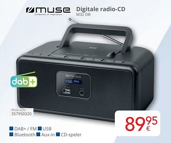 Promoties Muse digitale radio cd m32 db - Muse - Geldig van 01/04/2024 tot 30/04/2024 bij Eldi