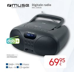 Muse digitale radio md 208db