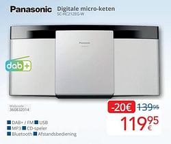 Panasonic digitale micro keten sc hc212eg w