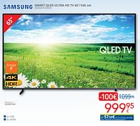 Promoties Samsung smart qled ultra hd tv 65`` qe65q67cauxxn - Samsung - Geldig van 01/04/2024 tot 30/04/2024 bij Eldi