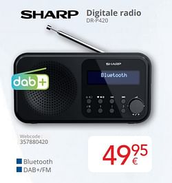 Sharp digitale radio dr p420
