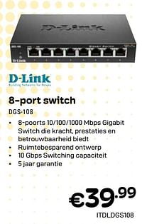 8-port switch dgs-108-D-Link