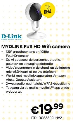 D-link mydlink full hd wifi camera