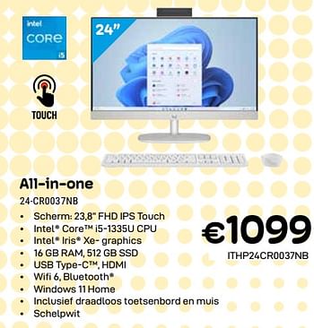 Promotions Hp all-in-one 24-cr0037nb - HP - Valide de 01/04/2024 à 30/04/2024 chez Compudeals