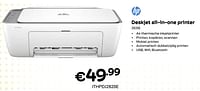 Promoties Hp deskjet all-in-one printer 2820e - HP - Geldig van 01/04/2024 tot 30/04/2024 bij Compudeals