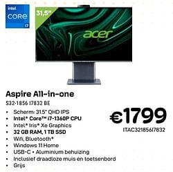 Acer aspire all-in-one s32-1856 i7832 be