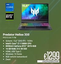 Acer predator helios 300 ph315-54-71ym-Acer