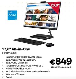 Lenovo 23,8`` all-in-one f0gh018nmb