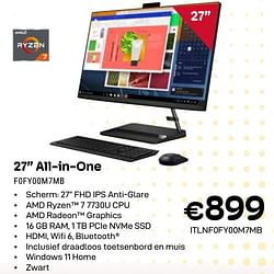 Lenovo 27`` all-in-one f0fy00m7mb