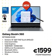 Samsung galaxy book4 360 np750qgk-kg2be-Samsung