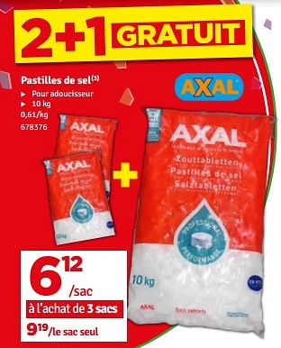Promoties Pastilles de sel - Axal - Geldig van 02/04/2024 tot 21/04/2024 bij Mr. Bricolage