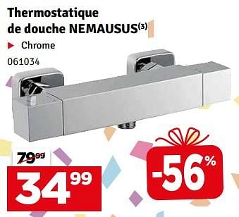 Promotions Thermostatique de douche nemausus - Produit maison - Mr. Bricolage - Valide de 02/04/2024 à 21/04/2024 chez Mr. Bricolage
