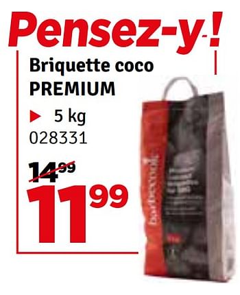 Promoties Briquette coco premium - Barbecook - Geldig van 02/04/2024 tot 21/04/2024 bij Mr. Bricolage
