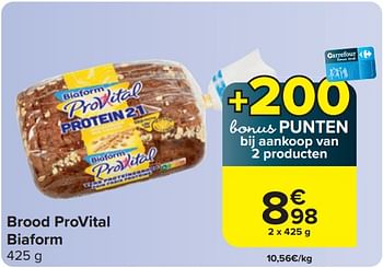 Promoties Brood provital biaform - Biaform - Geldig van 03/04/2024 tot 15/04/2024 bij Carrefour