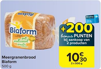 Promoties Meergranenbrood biaform - Biaform - Geldig van 03/04/2024 tot 15/04/2024 bij Carrefour
