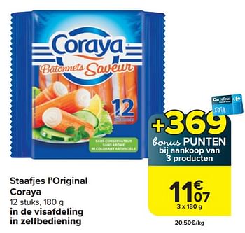 Promoties Staafjes l`original coraya - Coraya - Geldig van 03/04/2024 tot 15/04/2024 bij Carrefour