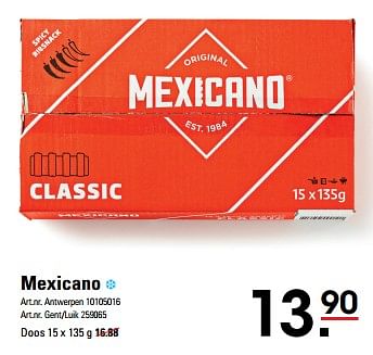 Promotions Mexicano - Produit Maison - Sligro - Valide de 04/04/2024 à 22/04/2024 chez Sligro