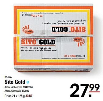 Promoties Sito gold - Mora - Geldig van 04/04/2024 tot 22/04/2024 bij Sligro