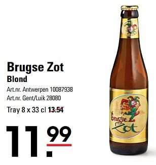 Promotions Blond - Brugse Zot - Valide de 04/04/2024 à 22/04/2024 chez Sligro