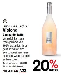 Feudi di san gregorio visione campanië-Rosé wijnen
