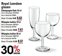 Glazen champagne flute-Royal Leerdam