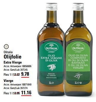 Promoties Olijfolie extra vierge - Olitalia - Geldig van 04/04/2024 tot 22/04/2024 bij Sligro