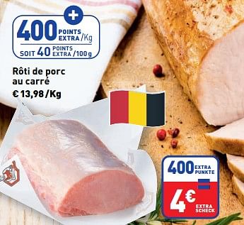 Promotions Rôti de porc au carré - Produit maison - Renmans - Valide de 05/04/2024 à 11/04/2024 chez Renmans