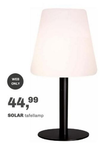 Promotions Solar tafellamp - Produit maison - Trendhopper - Valide de 31/03/2024 à 21/04/2024 chez Trendhopper