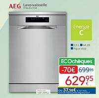 Promotions Aeg lave-vaisselle ffb64627zm - AEG - Valide de 01/04/2024 à 30/04/2024 chez Eldi