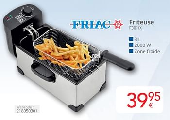 Promoties Friac friteuse f301ix - Friac - Geldig van 01/04/2024 tot 30/04/2024 bij Eldi