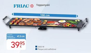 Promoties Friac teppanyaki tp-0475 - Friac - Geldig van 01/04/2024 tot 30/04/2024 bij Eldi