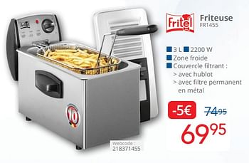 Promoties Fritel friteuse fr1455 - Fritel - Geldig van 01/04/2024 tot 30/04/2024 bij Eldi