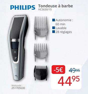 Promoties Philips tondeuse à barbe hc5630-15 - Philips - Geldig van 01/04/2024 tot 30/04/2024 bij Eldi