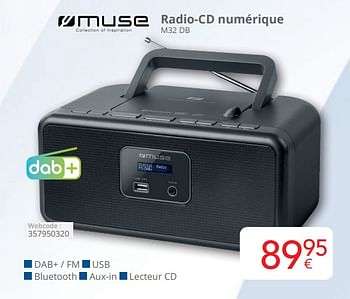 Promotions Muse radio-cd numérique m32 db - Muse - Valide de 01/04/2024 à 30/04/2024 chez Eldi