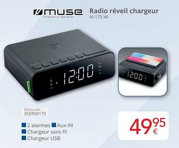 Promotions Muse radio réveil chargeur m-175 wi - Muse - Valide de 01/04/2024 à 30/04/2024 chez Eldi