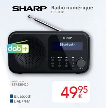 Promoties Sharp radio numérique dr-p420 - Sharp - Geldig van 01/04/2024 tot 30/04/2024 bij Eldi