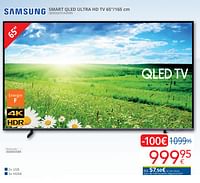 Promotions Samsung smart qled ultra hd tv 65’’-165 cm qe65q67cauxxn - Samsung - Valide de 01/04/2024 à 30/04/2024 chez Eldi