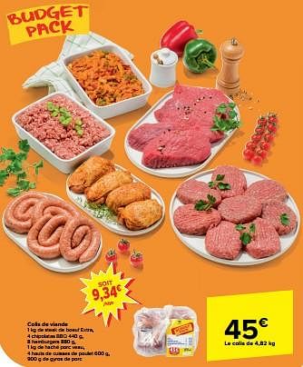 Promotions Colis de viande - Produit maison - Carrefour  - Valide de 03/04/2024 à 15/04/2024 chez Carrefour