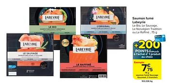 Promotions Saumon fumé labeyrie - Labeyrie - Valide de 03/04/2024 à 15/04/2024 chez Carrefour