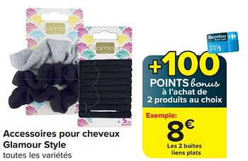 Promotions Accessoires pour cheveux glamour style - Produit maison - Carrefour  - Valide de 03/04/2024 à 15/04/2024 chez Carrefour