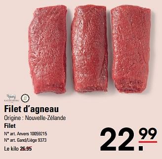 Promoties Filet d’agneau - Kaldenberg - Geldig van 04/04/2024 tot 22/04/2024 bij Sligro
