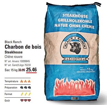 Promoties Charbon de bois steakhouse - Black Ranch - Geldig van 04/04/2024 tot 22/04/2024 bij Sligro
