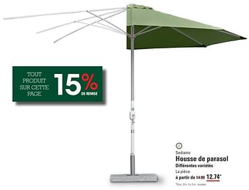 Promoties Housse de parasol - Sediamo - Geldig van 04/04/2024 tot 22/04/2024 bij Sligro