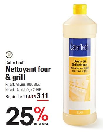 Promoties Nettoyant four + grill - Catertech - Geldig van 04/04/2024 tot 22/04/2024 bij Sligro