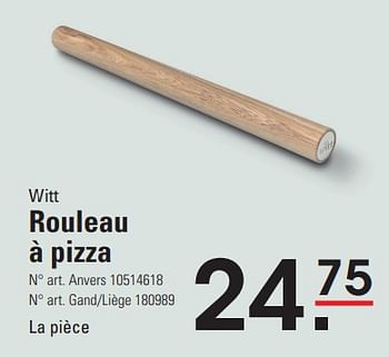 Promotions Rouleau à pizza - Witt - Valide de 04/04/2024 à 22/04/2024 chez Sligro