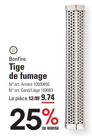 Promoties Tige de fumage - Bonfire - Geldig van 04/04/2024 tot 22/04/2024 bij Sligro
