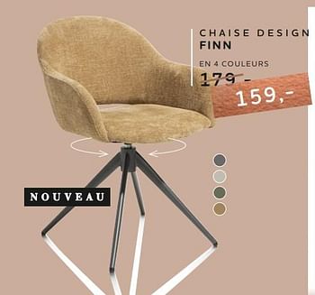Promotions Chaise design finn - Produit Maison - Xooon - Valide de 21/03/2024 à 22/05/2024 chez Xooon